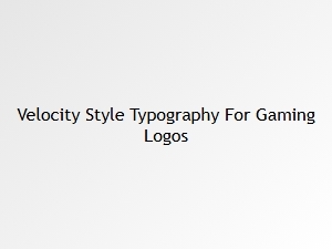 Master High-Speed Typography for Gaming Logos