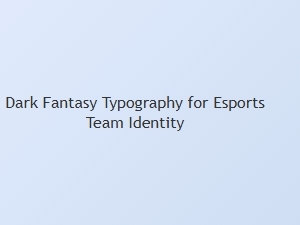 Sinister Glyphs for Esports Champions