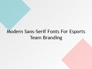 Electrifying Esports Identity with Modern Sans-Serif Fonts