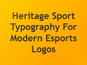 Legacy Typography Meets Modern Esports Logos